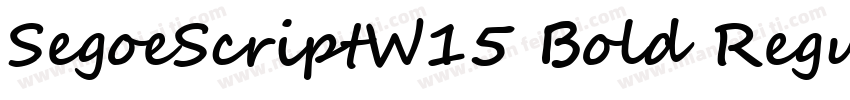 SegoeScriptW15 Bold Regular字体转换